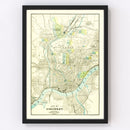 Vintage Map of Cincinnati, Ohio 1895