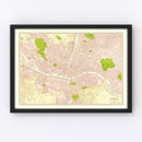 Vintage Map of Pittsburgh, Pennsylvania 1912
