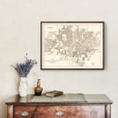 Vintage Map of Orlando, Florida 1923