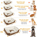 Pet Dog Bed Soft Warm Fleece Puppy Cat Bed Dog Cozy Nest Sofa Bed Cushion Mat For S/M Dog