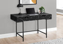 Computer Desk For Home Office, Storage Drawers, Marble Look Contemporary & Modern by Unique Piece Furniture