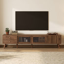 76" TV Stand, Entertainment Center With Storage Cabinets by HouseOfZazla
