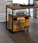 Bob File Cabinet - Weathered Oak / Black