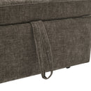 2-in-1 Sofa 82' Three-Seater with Sofa Bed and Reversible Recliner, Dark Grey Chenille