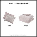 King/Cal King Crushed Velvet Sherpa Reversible Comforter Set