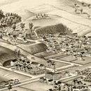 Vintage Map of Undadilla, New York 1887