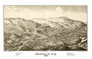 Vintage Map of Undadilla, New York 1887