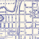 Vintage Map of Orlando, Florida 1936