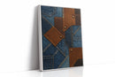 Western Patchwork Denim and Leather Print