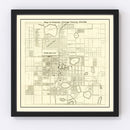 Vintage Map of Orlando, Florida 1910