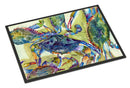 Crab All Over Doormat Indoor Outdoor 24H X 36W Front Door Mat Rugs for Entryway, Non Slip Washable Low Pile,