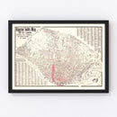 Vintage Map of St. Louis, Missouri 1894