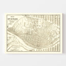 Vintage Map of St. Louis, Missouri 1901