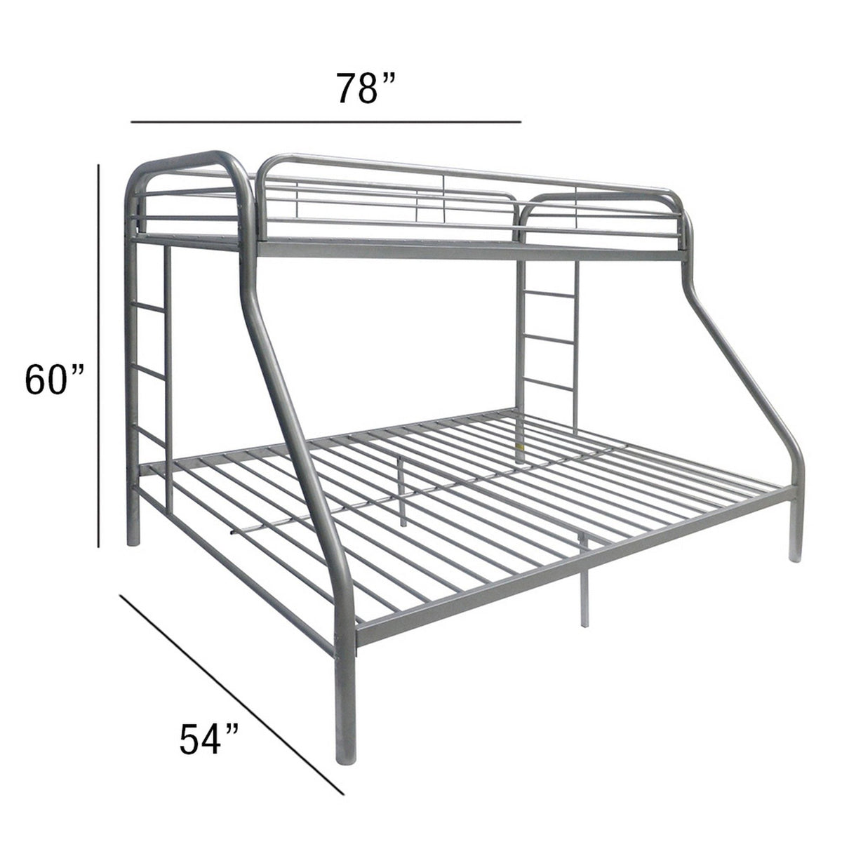 Tritan - Twin / Full Bunk Bed - Silver, photo 5 of 5
