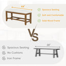 Topmax - 6 Piece Farmhouse Extendable Dining Table Set Trestle Kitchen Table Set With Removable Leaf And Upholstered Dining Chair And Bench For Dining Room by HouseOfZazla