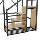 Loft Bed With Stairs, Storage Shelves, Wardrobe by HouseOfZazla