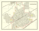 Vintage Map of Birmingham, Alabama 1895