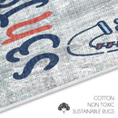 Chicago Design U Shape Bathroom Rug | 20”x24" | Multicolor