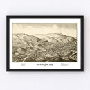 Vintage Map of Undadilla, New York 1887