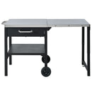 Foldable Outdoor Kitchen Cart With Storage For Patio by HouseOfZazla