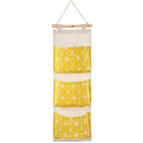 Wall Mounted Storage Bag Door Closet Hanging Storage Bag Organizer Waterproof 3 Pockets Pouch