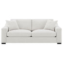 Ashlyn Fabric Upholstered Track Arm Sofa Sand