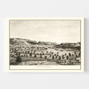 Vintage Map of Camp Apache, Arizona 1876