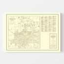 Vintage Map of Phoenix, Arizona 1935
