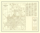 Vintage Map of Phoenix, Arizona 1935