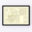 Vintage Map of Phoenix, Arizona 1935