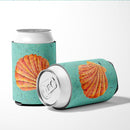 Shells Can or Bottle Hugger Cooler Sleeve for Standard 12 oz Cans, Insulated Foam Beer & Soda Can Hugger Reusable