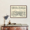 Vintage Map of Santa Rosa, California 1885