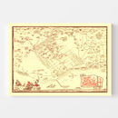 Vintage Map of Santa Barbara, California 1930