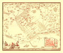 Vintage Map of Santa Barbara, California 1930
