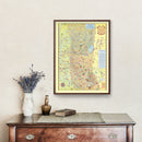 Vintage Tahoe & Gold Country Map 1931