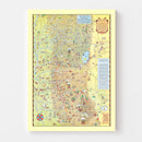 Vintage Tahoe & Gold Country Map 1931