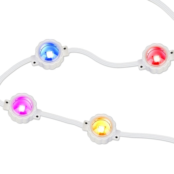 101FT Length Permanent Outdoor Lights With 72Pcs RGB Beads IP67 Waterproof Smart Eave Light For Halloween Christmas Daily House Lighting Works with Al, photo 2 of 8