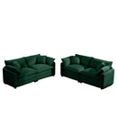 Elegant Oversized Sectional Sofa Set With Deep Seats And Flexible Layout by HouseOfZazla