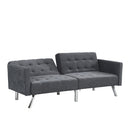 Futon Sofa Bed Convertible Folding Lounge Couch, Armrests by Unique Piece Furniture