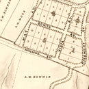 Vintage Map of Piedmont Park, California 1877