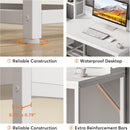 Computer Desk With Hutch, 2 Drawers & Open Shelves by HouseOfZazla