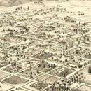 Vintage Map of Santa Barbara, California 1877