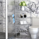 8 Tier Triangles Corners Wire Shelving Unit, NSF Height Adjustable Metal Storage Shelves, Heavy Duty Storage Wire Rack Metal Shelves - 82" H x 20" L x 20" D - Chrome