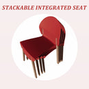 4 Piece Set Of Single Chairs, Traditional Elements With Round Table