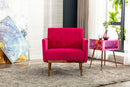 Accent Chair, leisure single sofa with Rose Golden feet