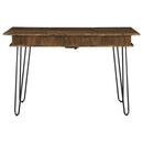 Writing Desk With 4 Hidden Storages - Brown