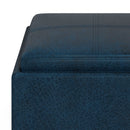 Rockwood - Upholstered Cube Storage Ottoman With Tray by Unique Piece Furniture