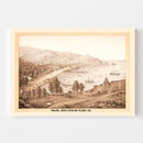 Vintage Map of Avalon, California 1885