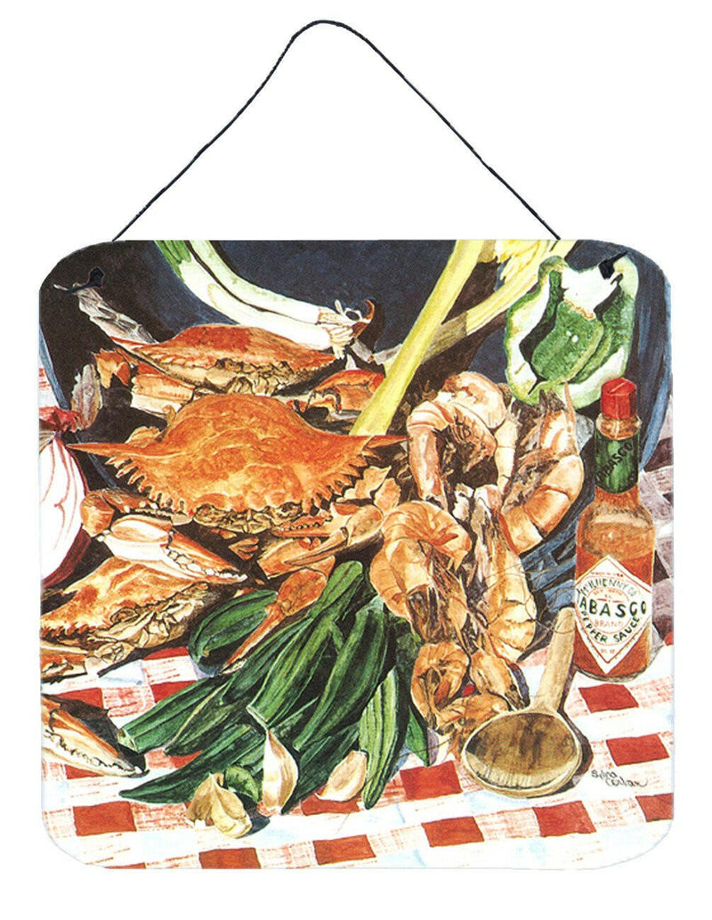 Crab Boil Aluminium Metal Wall or Door Hanging Prints