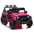 24V Ride On Large PickUp Truck car for Kids,ride On 4WD Toys with Remote Control,Parents Can Assist in Driving,Bluetooth music version,Pickup truck design with spacious storage in the rear.